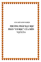 Skkn phương pháp dạy học phần cơ học của môn vật lý 6