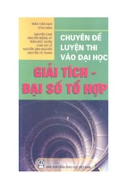 Chuyên đề giải tích - đại số - tổ hợp luyện thi đại học