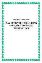 Skkn xây dựng vai trò của tổng phụ trách đội trong trường thcs