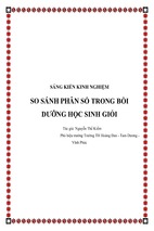 Skkn so sánh phân số trong bồi dưỡng học sinh giỏi