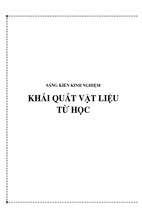 Skkn khái quát vật liệu từ học