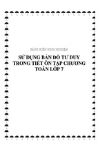 Skkn sử dụng bản đồ tư duy trong tiết ôn tập chương toán lớp 7