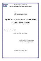 Quan niệm nhân sinh trong thơ nguyễn bỉnh khiêm