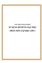 Skkn sử dụng đồ dùng dạy học phân môn tập đọc lớp 2