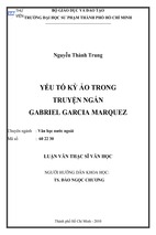 Yếu tố kỳ ảo trong truyện ngắn gabriel garcia marquez