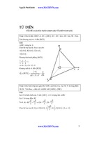 Các bài toán chọn lọc về chóp tam giác