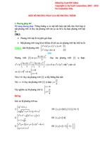 Phương pháp giải hệ phương trình thường gặp trong đề thi đại học ôn thi đại học môn toán