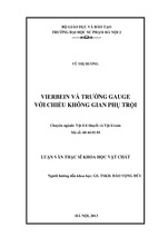 Vierbein và trường gauge với chiều không gian phụ trội (lv01004)