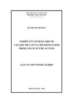 Nghiên cứu sử dụng một số vật liệu hữu cơ và chế phẩm vi sinh trong sản xuất chè an toàn