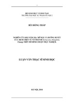Nghiên cứu khả năng hạ mỡ máu và đường huyết của dịch chiết từ vỏ thân cây bứa (garcinia oblongifolia chap) trên mô hình chuột thực nghiệm