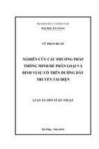 Nghiên cứu các phương pháp thông minh để phân loại và định vị sự cố trên đường dây truyền tải điện