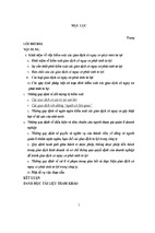 Đề tài kiểm soát các giao dịch có nguy cơ phát sinh tư lợi - luận văn, đồ án, đề tài tốt nghiệp