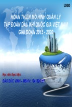 Hoàn thiện mô hình quản lý tập đoàn dầu khí Việt Nam giai đoạn 2015-2020  ( thuyet trinh )