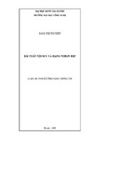 BÀI TOÁN NỘI SUY VÀ MẠNG NORON RBF