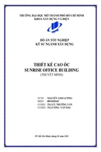 Đồ án tốt nghiệp kỹ sư xây dựng thiết kế cao ốc sunrise office building ( nguyễn anh lương)