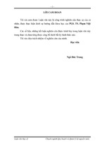 Nghiên cứu giải pháp phân bổ tài nguyên nước mặt, để phát huy lợi ích cao nhất cho các ngành dùng nước của tỉnh quảng ngãi