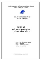 Đồ án tốt nghiệp xây dựng thiết kế nhà khách ponagar (tỉnh khánh hòa)