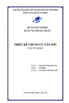 Đồ án tốt nghiệp xây dựng  thiết kế chung cư tân sơn