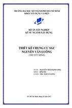 Đồ án tốt nghiệp xây dựng thiết kế chung cư sgc nguyễn văn luông