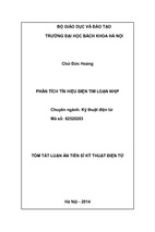 Phân tích tín hiệu điện tim loạn nhịp (tt)
