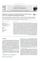 Mathematical modeling of transport phenomena and quality changes of fish sauce undergoing electrodialysis desalination