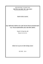 Đặc điểm hệ thống dầu khí trầm tích kainozoi khu vực ngoài khơi đông bắc bể sông hồng