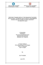 Proposed training module for enhancing teacher’s motivational techniques and students’ performance in basic english course in hanoi university of industry (haui)