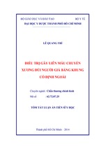 Điều trị gãy liên mấu chuyển xương đùi người già bằng khung cố định ngoài (tt)
