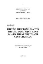 Phương pháp đánh giá tổn thương động mạch vành qua kỹ thuật chụp mạch vành chọn lọc