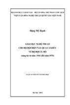 Giáo dục nghệ thuật cho bộ đội hiện nay qua ca khúc về bộ đội cụ hồ