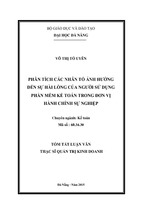 Phân tích các nhân tố ảnh hưởng đến sự hài lòng của người sử dụng phần mềm kế toán trong đơn vị hành chính sự nghiệp