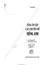 Tổng ôn tập các chuyên đề tiếng anh-lưu hoằng trí