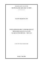 Áp dụng hình thái học và sinh học phân tử trong định loại sán lá gan lớn tại một số tỉnh miền bắc - việt nam