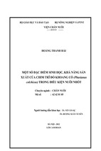 Một số đặc điểm sinh học, khả năng sản xuất của chim trĩ đỏ khoang cổ (phasianus colchicus) trong điều kiện nuôi nhốt