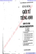 Dùng đúng giới từ trong tiếng anh