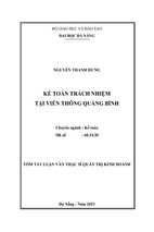 Kế toán trách nhiệm tại viễn thông quảng bình