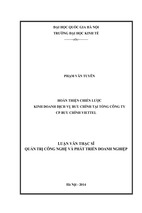 Hoàn thiện chiến lược kinh doanh dịch vụ bưu chính tại tổng công ty cp bưu chính viettel