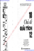 18 chủ đề giải tích 12