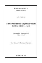 Giải pháp phát triển chợ truyền thống tại thành phố đà nẵng