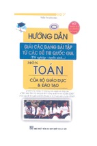 Hướng dẫn giải các dạng bài tập từ các đề thi quốc gia môn toán của bộ giáo dục và đào tạo