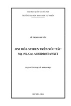 Oxi hóa stiren trên xúc tác mg-(ni, cu)-al hidrotanxit