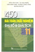 450 bài toán trắc nghiệm đại số và giải tích 11
