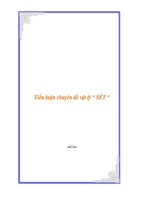 Tiểu luận chuiyeen đề vật lí  set