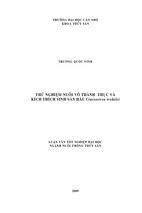 Thử nghiệm nuôi vỗ thành thục và kích thích sinh sản loài hàu rừng đước (crassostrea iredalei) 