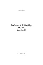 Tuyển tập các đề thi đại học 2002-2012 theo chu đề môn toán