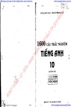 1600 câu trắc nghiệm tiếng anh 10 (có đáp án)