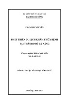 Phát triển du lịch khám chữa bệnh tại thành phố đà nẵng