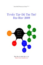 Tuyển tập đề thi thử đại học môn toán 2009