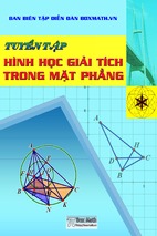 Tuyển tập hình học giải tích trong mặt phẳng