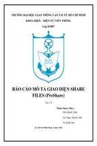 Báo cáo mô tả giao diện share  files (proshare)